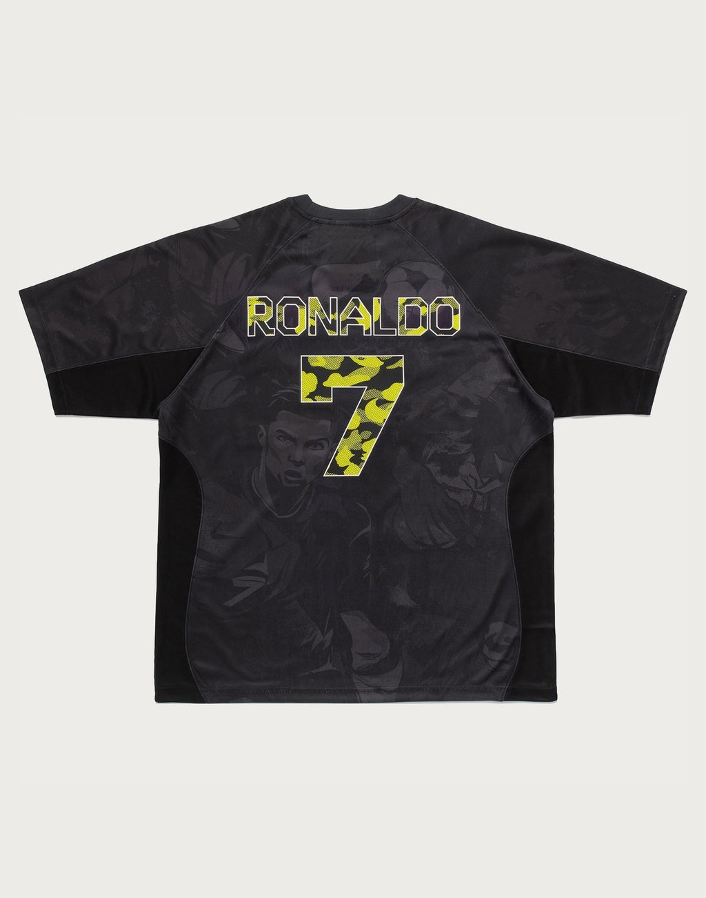 BAPE X CR7 LIFE ALL OVER PRINT MULTI LOGO RELAXED FIT JERSEY MENS