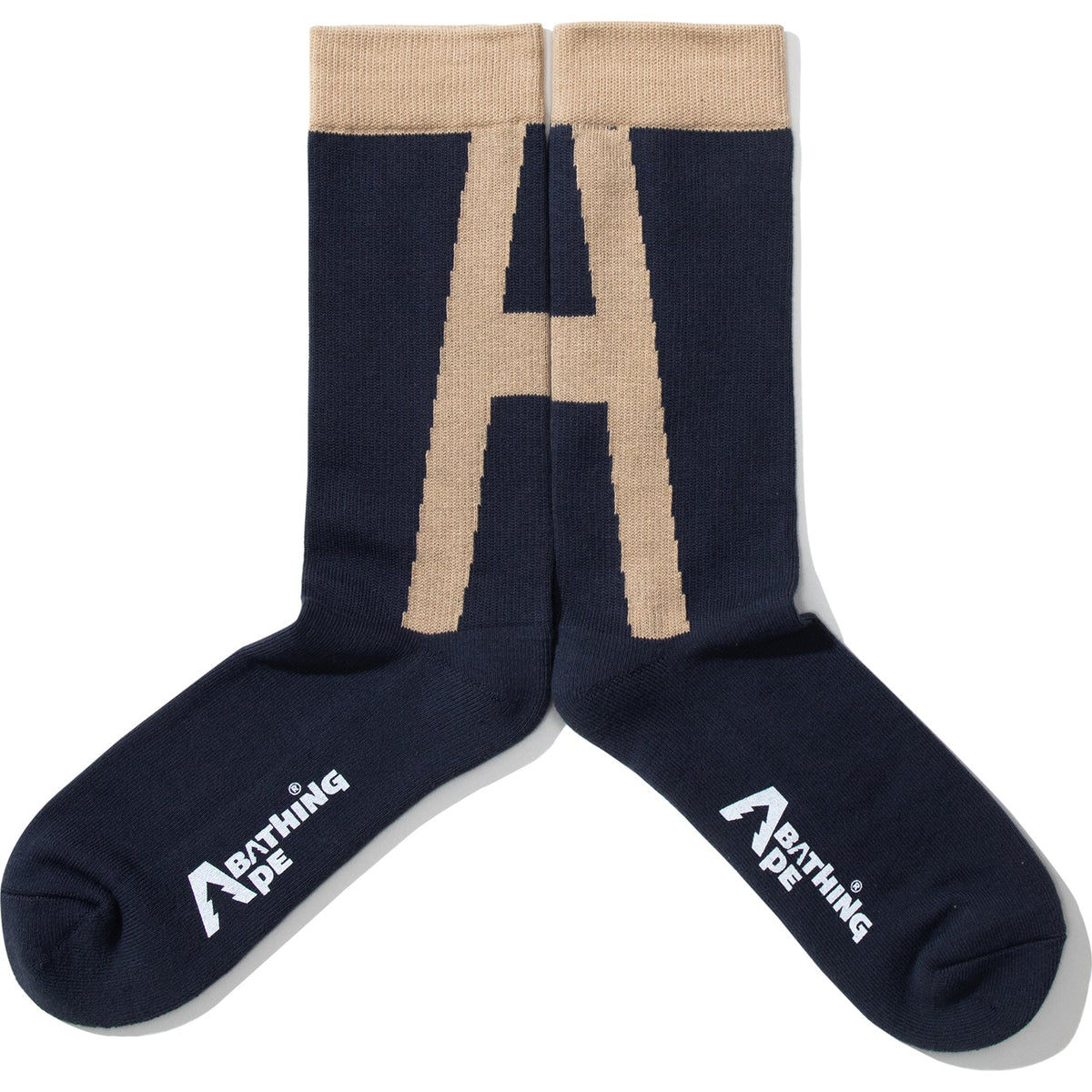 BAPE BY KAZUKI KURAISHI "A" LOGO SOCKS MENS
