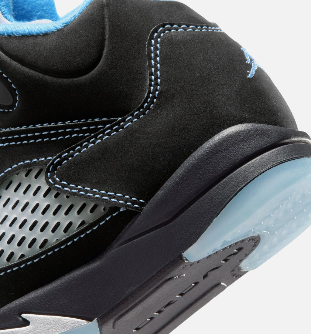 Air Jordan 5 Retro Black Carolina Preschool Lifestyle Shoe – Black/University Blue/White