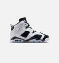Air Jordan 6 Retro Black And White Grade School Lifestyle Shoes - Black/White