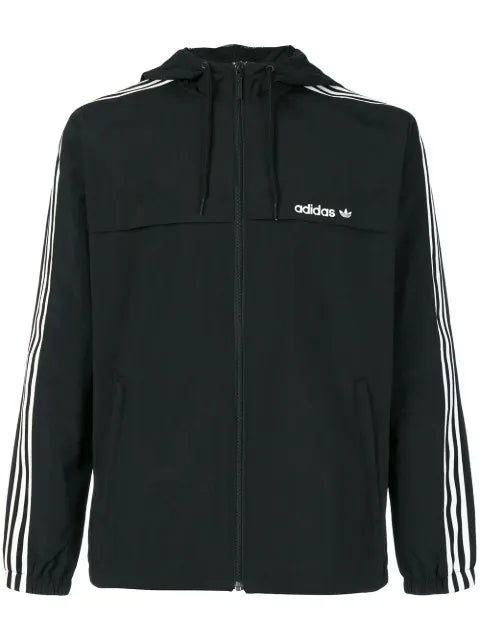 Adidas Originals three stripe windbreaker jacket