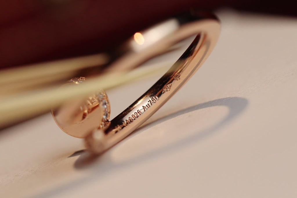 CARTIER JUSTE RING 2.65MM PINK GOLD DIAMOND