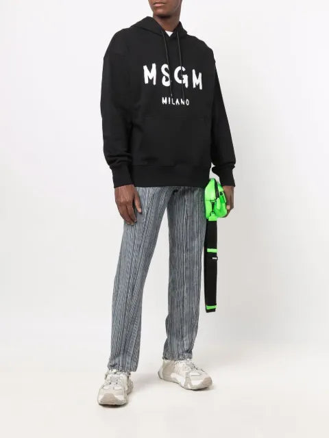 MSGM logo print hoodie