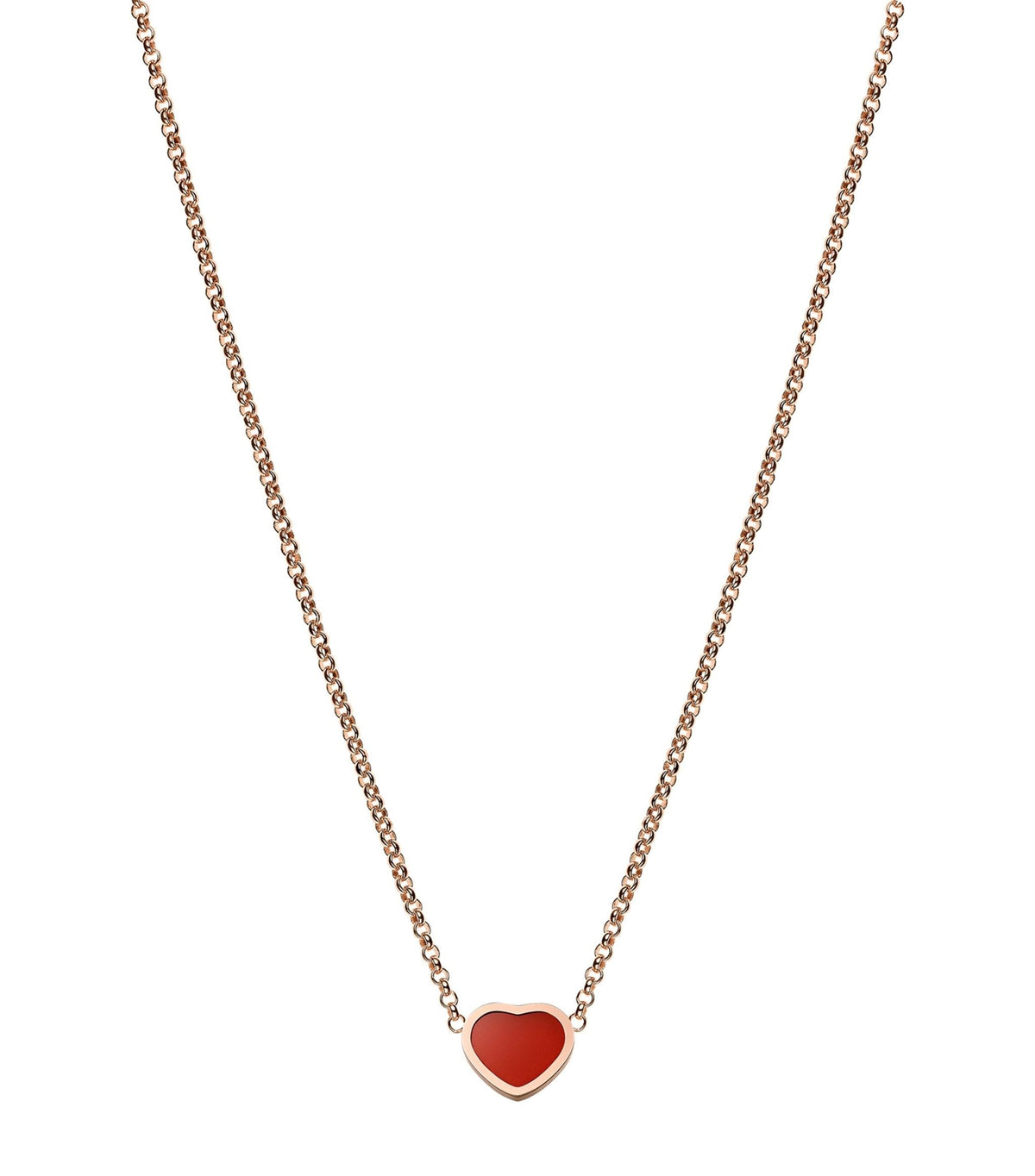 CHOPARD HEART PEDANT CARNELIAN NECKLACE