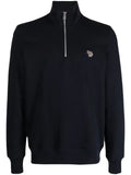 PS Paul Smith logo-patch funnel-neck sweatshirt