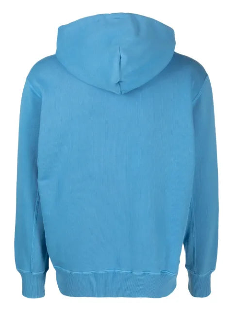 Autry logo-patch cotton drawstring hoodie