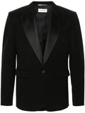 Saint Laurent tuxedo jacket in grain de poudre