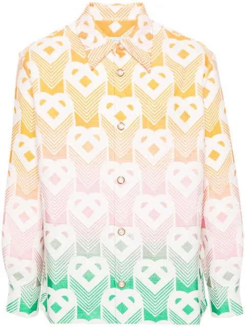 Casablanca terrycloth-effect shirt jacket