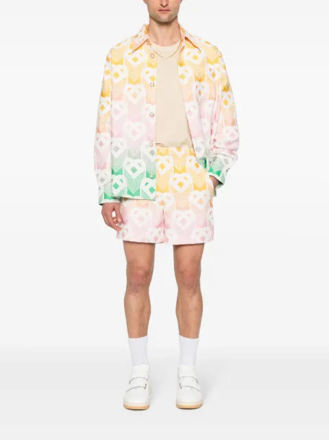 Casablanca terrycloth-effect shirt jacket