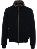 Moorer zip-up fleece jacket
