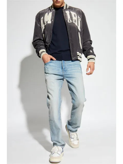 AMIRI logo-embroidered bomber jacket