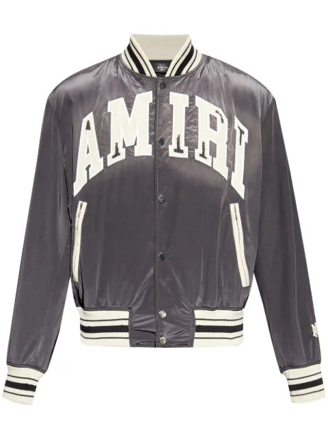 AMIRI logo-embroidered bomber jacket