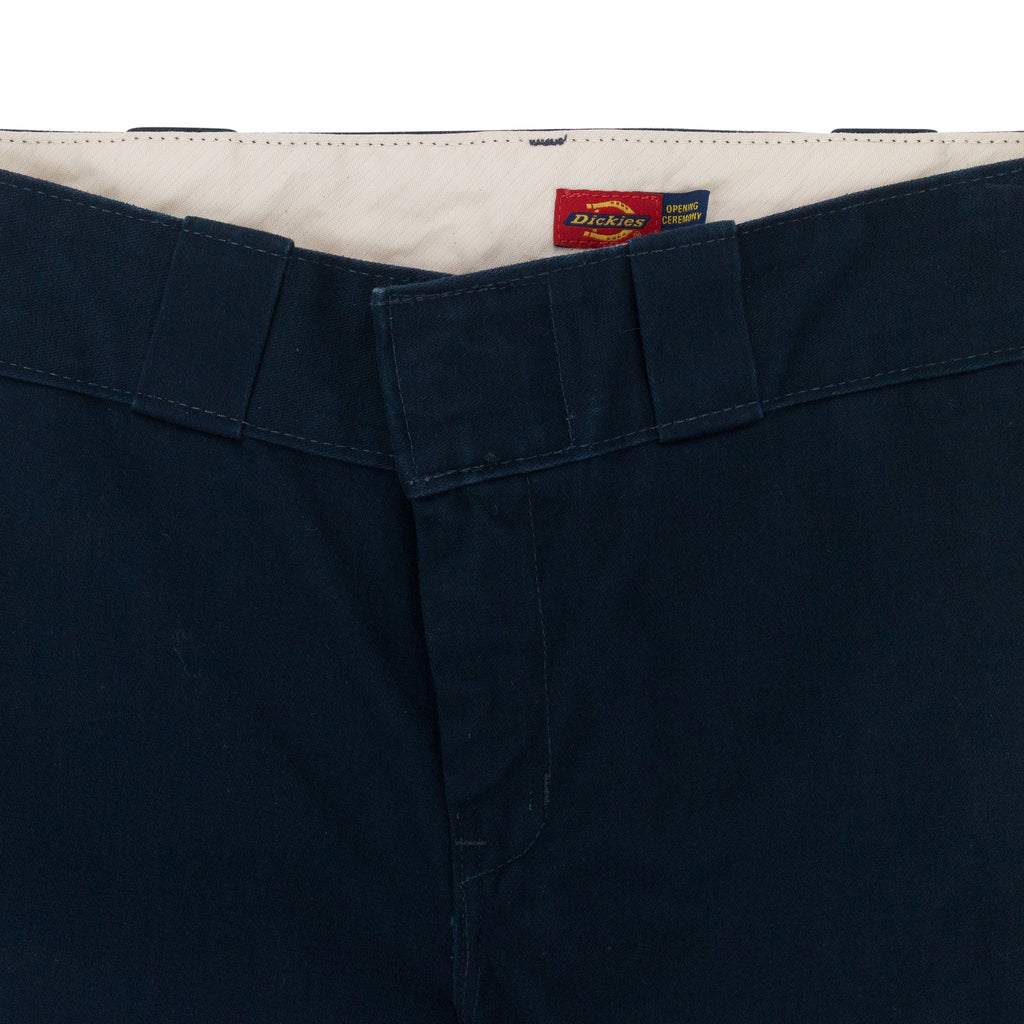 NAVY CONTRAST LEOPARD SIDE STRIPE PANTS