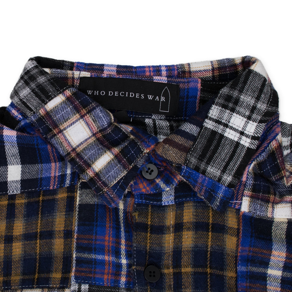 MULTICOLOR PLAID POCKET FLANNEL