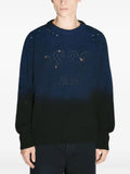 032c dip-dye cut-out sweater