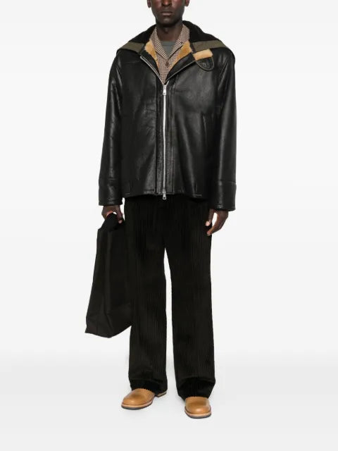 OUR LEGACY Blizzard hooded leather jacket