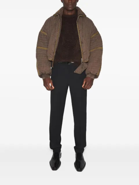 Mugler quilted panelled jacket