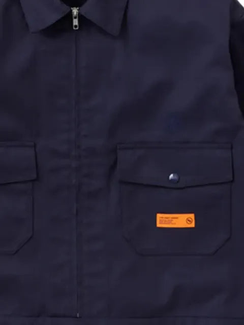 Neighborhood flap-pocket zip-front shirt jacket