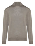 Lardini mock-neck virgin-wool sweater