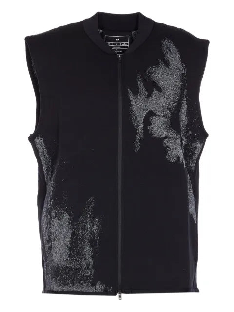 Y-3 zip-front vest