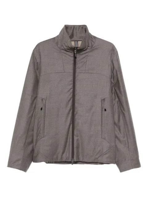 Sease zip-front panelled jacket
