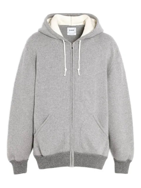 Barrie hooded zip-up sweater
