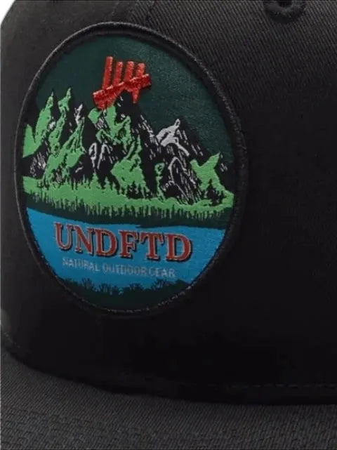 Undefeated mountain-patch baseball cap