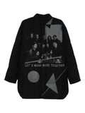 Yohji Yamamoto graphic padded jacket