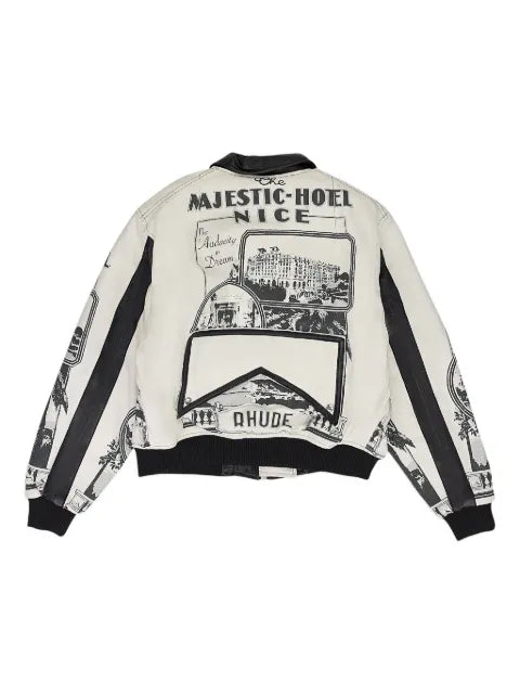RHUDE printed voyage bomber jacket