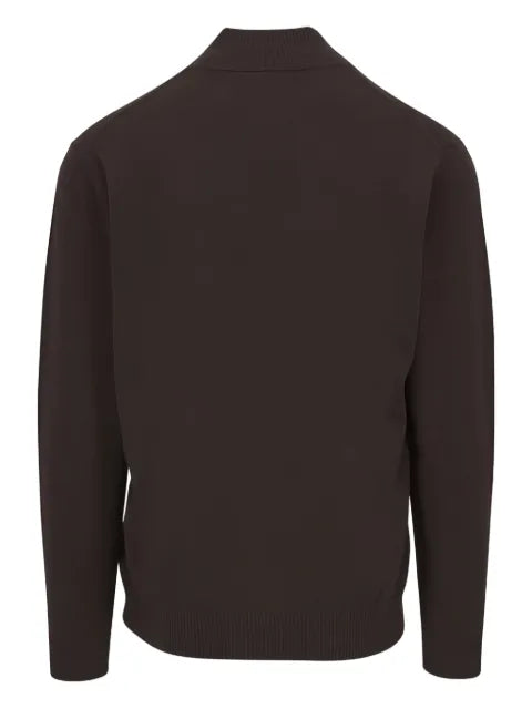Kinross Cashmere zip closure sweater