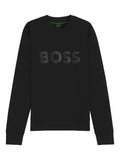 BOSS logo sweatshirt in stretch cotton