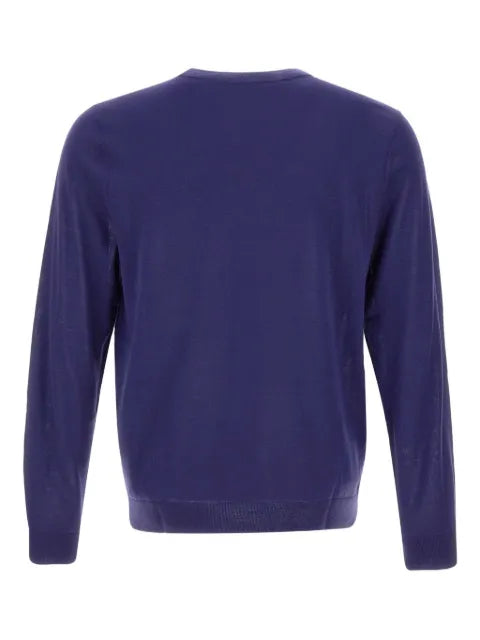 Paul Smith crew-neck embroidered-logo sweater