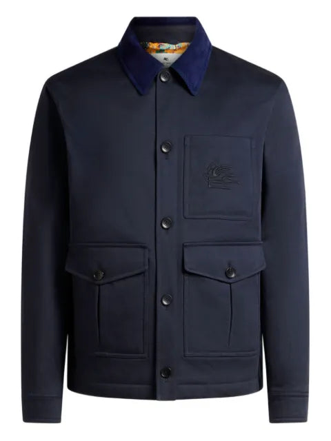 ETRO logo-embroidered jacket