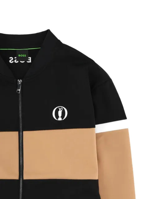 BOSS logo zip-up sweatshirt