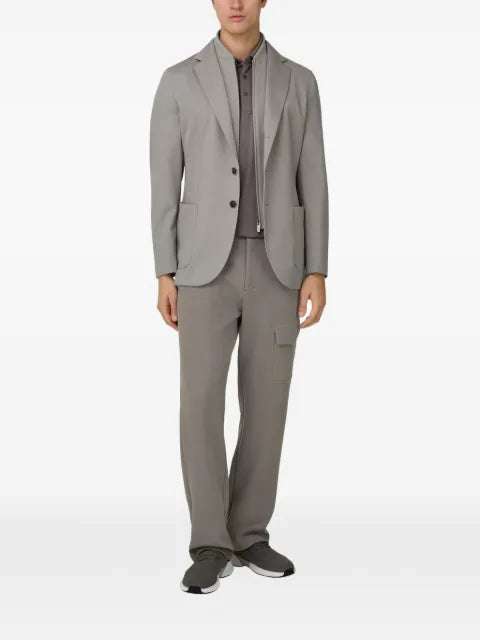Boggi Milano wool blend sweatshirt jacket