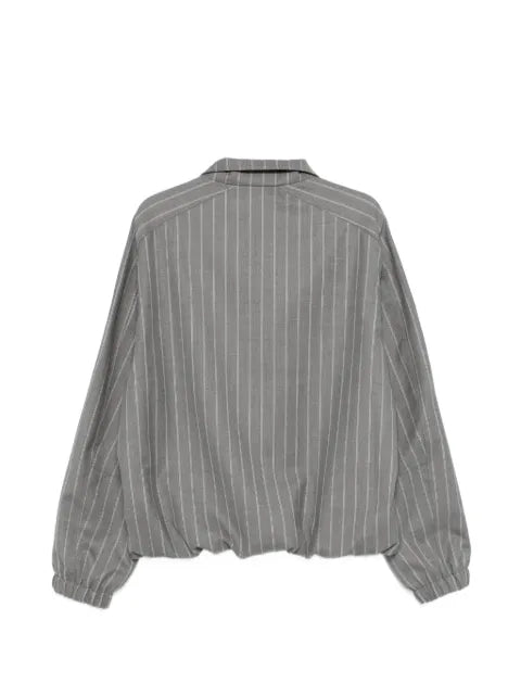 MORDECAI striped jacket with zip fastening