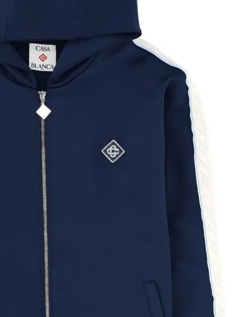 Casablanca hooded zip jacket