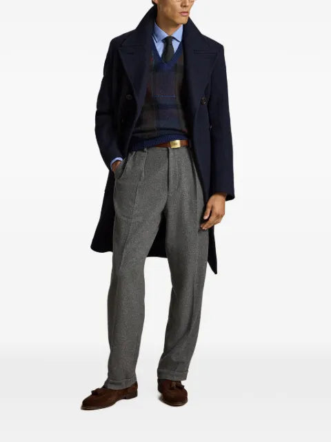 Polo Ralph Lauren plaid wool-cotton sleeveless jumper