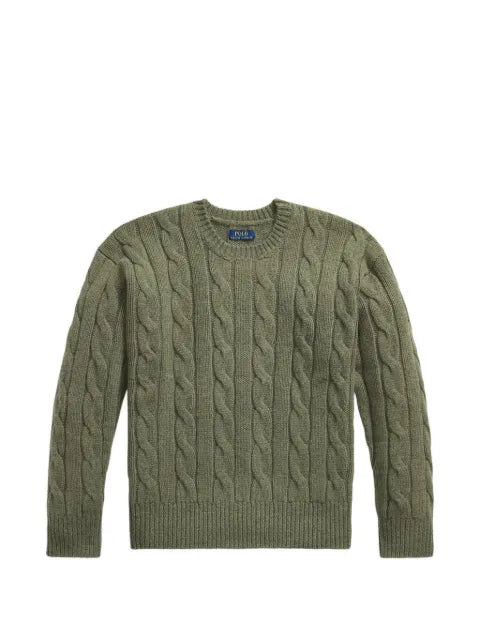 Polo Ralph Lauren relaxed-fit cable-wool-blend jumper