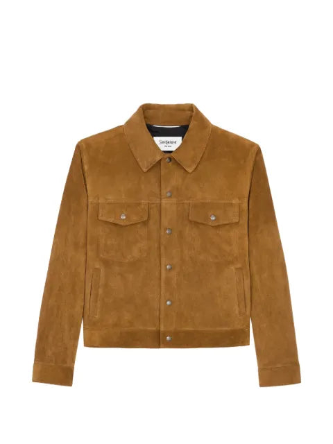Saint Laurent buttoned calfskin jacket