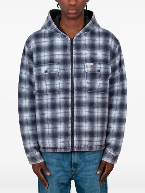 Stüssy checkered zip-up jacket