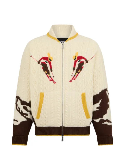 DSQUARED2 snowy dream cable-knit