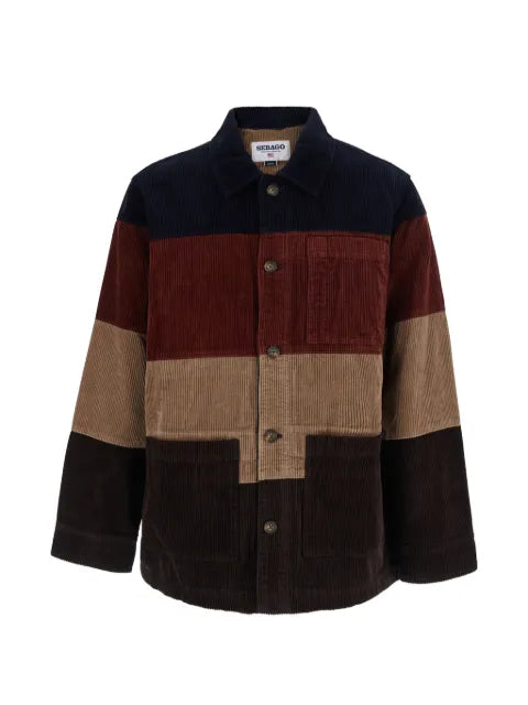 Sebago colour-block long-sleeve overshirt