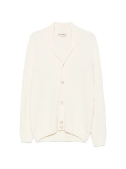 SERGIO MORETTI FIRENZE cable-knit shawl-collar cardigan