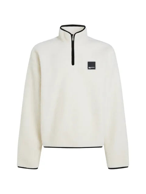 Karl Lagerfeld Jeans boxy half-zip fleece sweatshirt