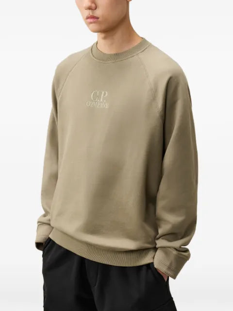 C.P. Company logo-embroidered raglan-sleeve sweatshirt