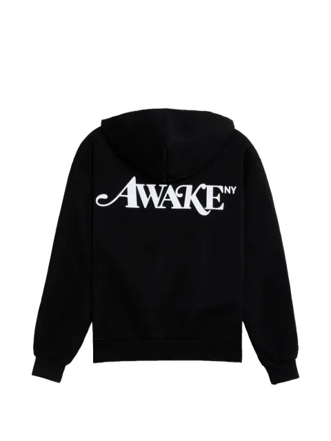 Awake NY logo-print zip-up hoodie