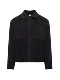 CFCL fluted shirt-collar cardigan