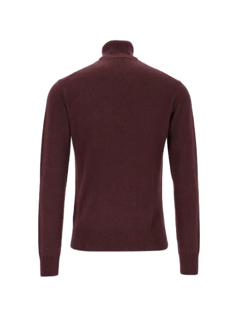Emporio Armani plain-knit pure cashmere rollneck jumper