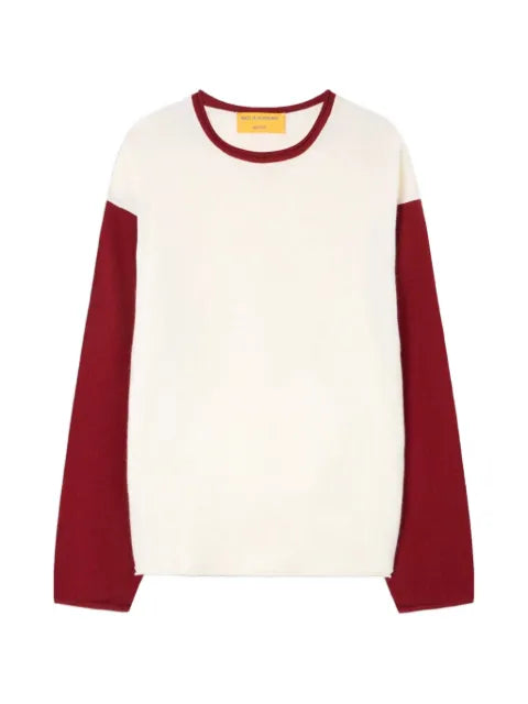 Guest In Residence Baseball colour-block cashmere sweater